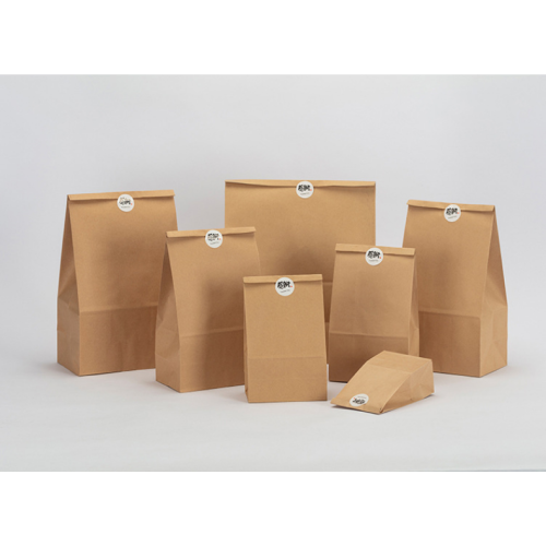 Hot Sale Square Flat Bottom Kraft Paper Bag